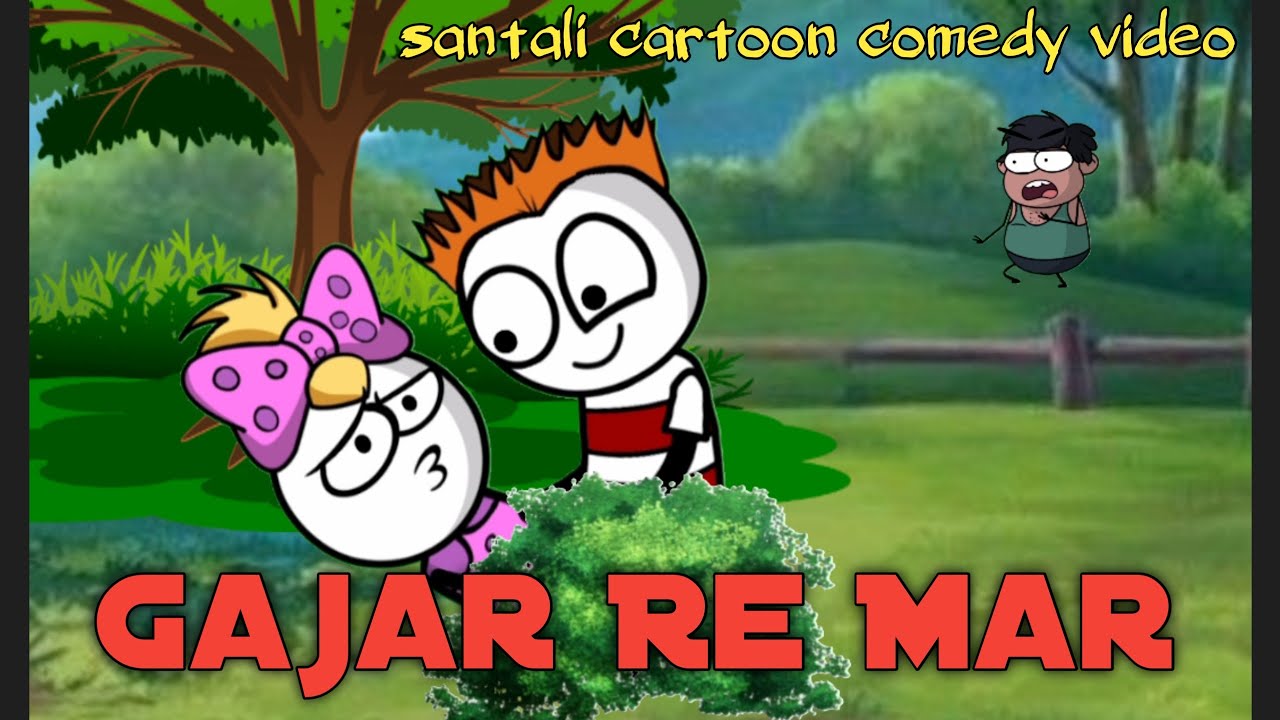 Gajar re mar || Santali cartoon || Funny cartoon comedy video 2025 ||@HeralBabu