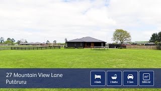 27 Mountain View Lane, Putaruru, South Waikato, Waikato 27 Mountain View Lane, Putaruru, South Waikato, Waikato