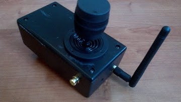 Pocket 3 axis Gimbal joystick pan / roll / tilt operator controller with integrated video RX