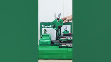 Kéo cắt cành dùng pin WORKFIX WF-CP30BL – Màn hình led báo % Pin – Công tắc bóp –Lõi Đồng 100%