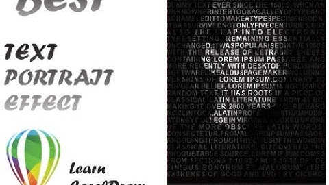 Best Text Portrait | CorelDraw | Effects