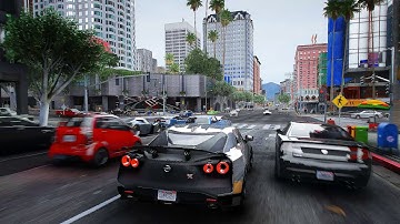 GTA 5 August Update Combination Of QuantV+NVE With Ray Tracing Gameplay On RTX 3080 Ultra Settings