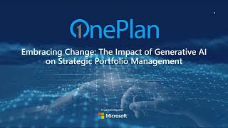 Embracing Change: The Impact of Generative AI on Strategic Portfolio Management