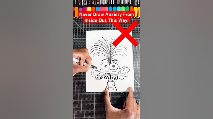 Never Draw Anxiety THIS Way! 😡 Inside Out #art #insideout2 #shorts