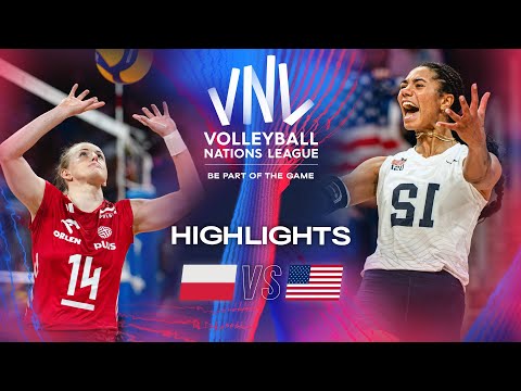 🇵🇱 POL vs. 🇺🇸 USA - Highlights | Week 2 | Women's VNL 2024