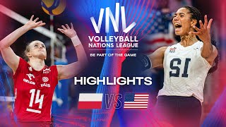 POL vs.  USA  Highlights | Week 2 | Women's VNL 2024