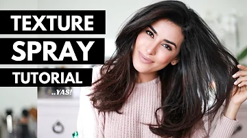 How do you use texture spray for volume?