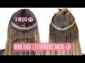 Hair extension mini moveup appointment every six weeks  detailed tutorial hairextensions
