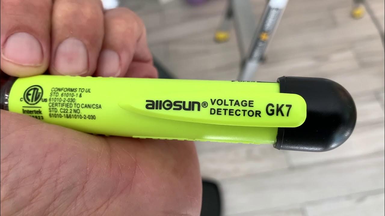 How to use the Allosun Voltage detector GK7 YouTube