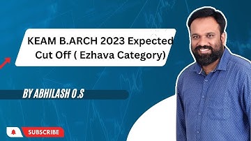 KEAM B.ARCH 2023 Expected Cut Off ( Ezhava Category) Highlights! 🌟📐"