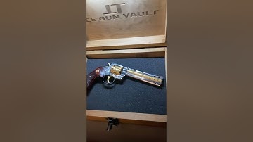 COLT PYTHON 6 inch ENGRAVED BY ALTAMONT & 24K GOLD PLATED WITH DIAMONDS BY TEE GUN VAULT CUSTOM SHOP