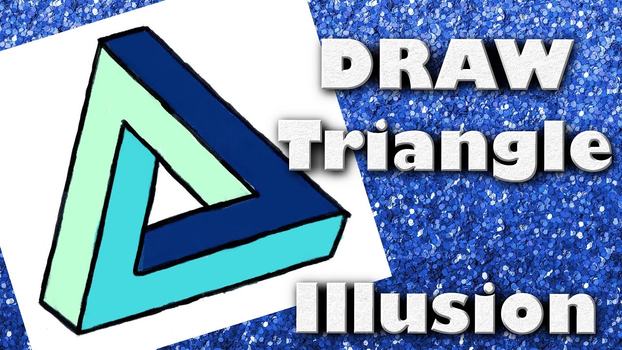 How to Draw Impossible Triangle Optical Illusion Step by Step Drawing ...