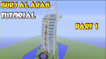 Minecraft: How to build the Burj Al Arab Tutorial Part 1