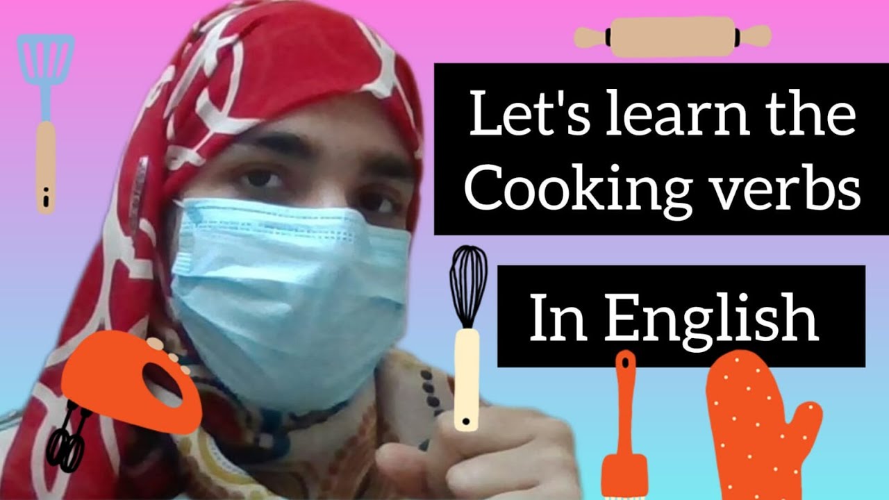 learn Cooking Verbs in English. cooking verbs with sentences 