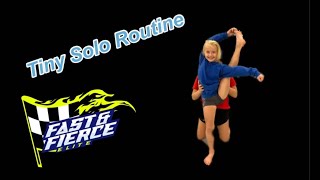 TINY CHEER ROUTINE | TINY SOLO ROUTINE