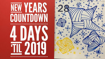 How to Zentangle Trelina in my Giant #Quigtangle Zendoodle Countdown to the New Year