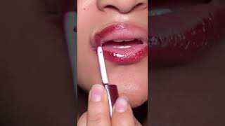 Cherry Lip Combo Tutorial 🍒 | Saie Brow Liner x NYX Lip Butter Stick x e.l.f. Jam Session