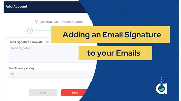 Adding a Email Signature to Your Emails