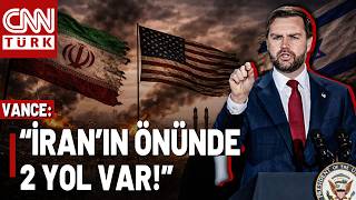 İrana Verilen Süre Doluyor Vance İrana Seslendi: \