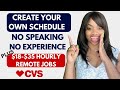 Create Your Own Schedule I Never Speak On The Phone I CVS Is Now Hiring $18-$35 Hourly Remote Jobs