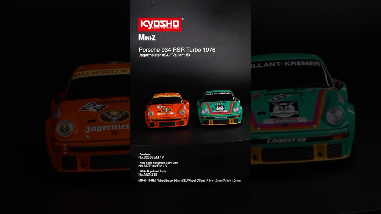 KYOSHO MINI-Z RWD Porsche 934 RSR Turbo 1976 - YouTube