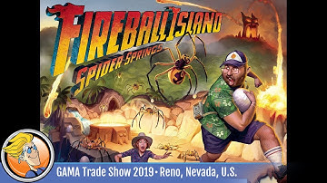 Fireball Island: The Curse of Vul-Kar – Spider Springs — game overview at GAMA Trade Show 2019