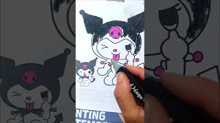 mewarnai gambar kuromi #mewarnaianaktk #drawing #painting #coloring #kuromi