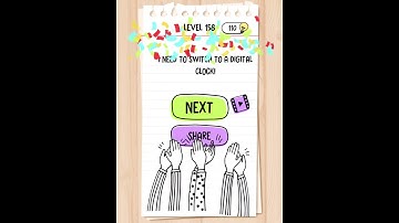 Brain Test Level 158 Fix The Clock Please.