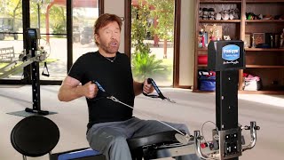 Details about   Chuck Norris Total Gym FIT With  6 DVDs Ab Crunch Wing Bars Training Deck