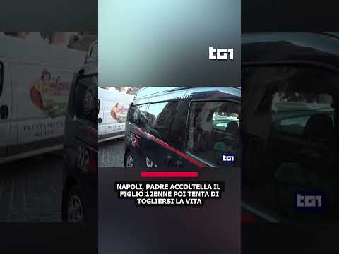 Video Napoli, padre accoltella il figlio 12enne poi tenta di togliersi la vita