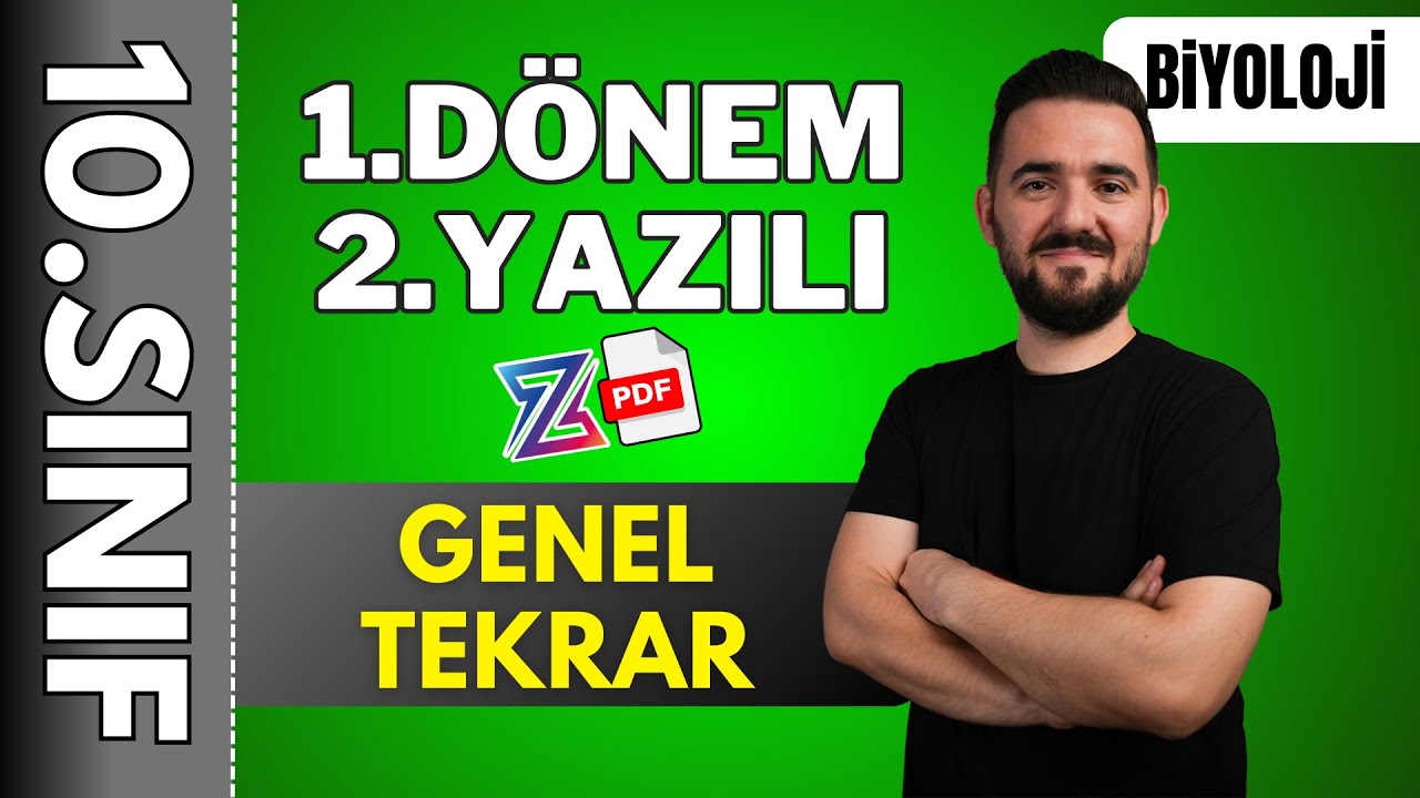 10.sınıf biyoloji 1.dönem 2.yazılı | Genel tekrar full tekrar konu anlatımı | özet