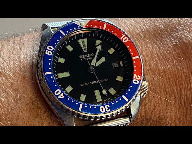 FS: Seiko 7002-7039 Transitional Diver, Sapphire Crystal, Black & Pepsi OEM  Bezels - myWatchMart