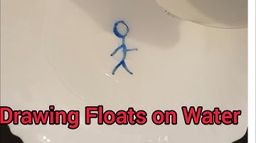 Drawing Float with Magic Marker Trick|| Easy DIY Science experiment Drawing Floats on Water.