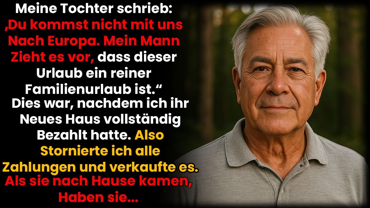 Meine Tochter schrieb „Du kommst nicht mit. Mein Mann findet, es ist besser, dich fernzuhalten“