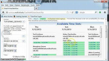 How to make an appointment in TutorTrac