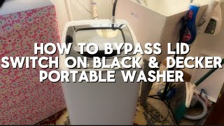 Step-by-Step: How to Bypass the Lid Switch on Black & Decker Washers!