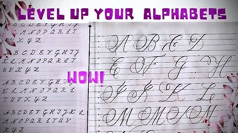 A to Z Calligraphy | Uppercase Copperplate & Flourish Script Alphabet Tutorial #calligraphy