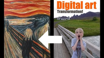 AI Meets Procreate: Recreating "The Scream"