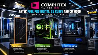 Antec Flux Pro Digital, C6 Curve ARGB And C6 Wood Cases Showcased At Computex 2026