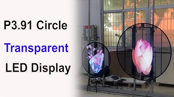 NSE Indoor Creative P3.91 Circle Transparent LED Screen Display
