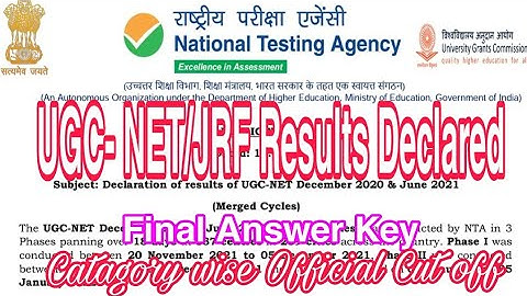 How to Check your UGC-NET/JRF Results 2021 in Tamil|Resultsdeclared|FinalAnswersKey|Official Cut-off