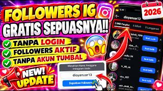GRATIS SEPUASNYA🔥 Cara Menambah Followers Instagram Gratis Permanen Tanpa Akun Tumbal Terbaru 2026