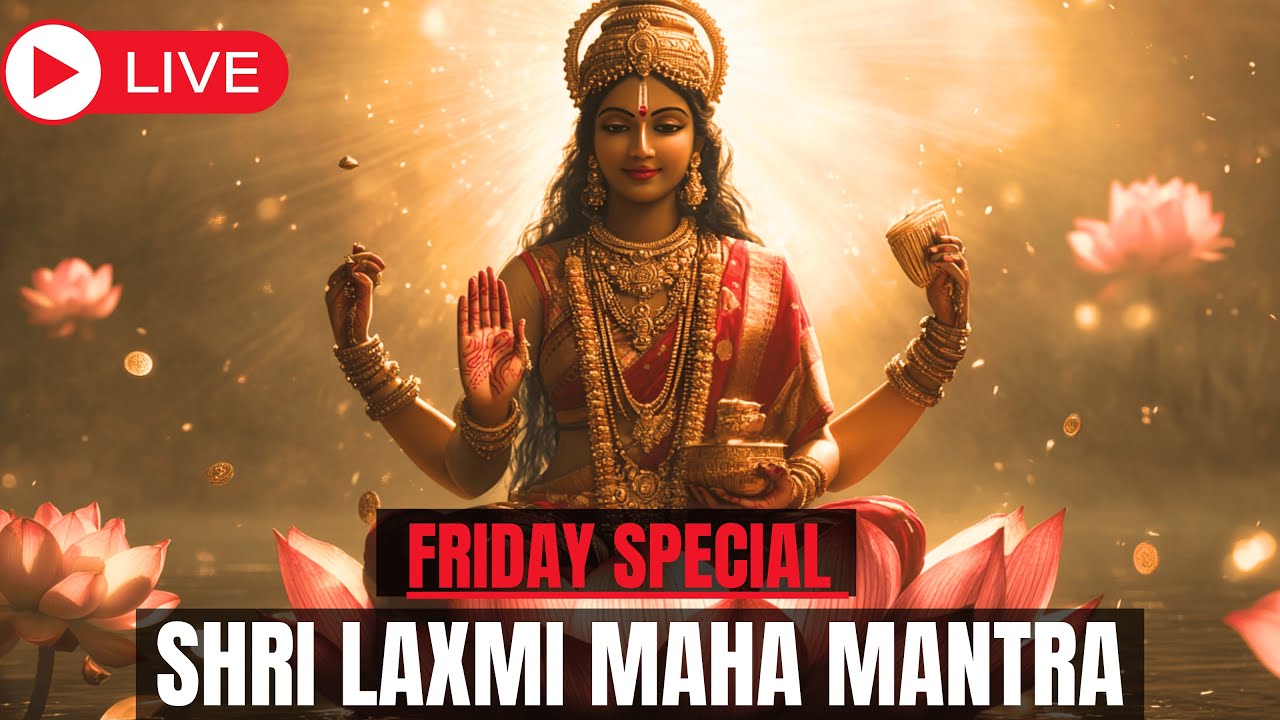 🔴 LIVE 🔴FRIDAY SPECIAL MAA LAXMI MANTRA FOR MONEY, PROSPERITY & SUCCESS