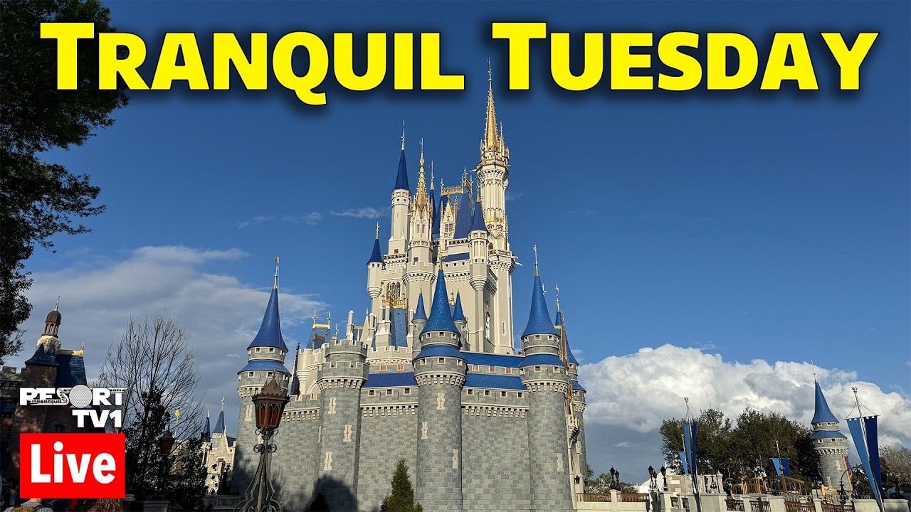 🔴Live: An Extended Tranquil Tuesday at the Magic Kingdom -Walt Disney World - 3-17-26