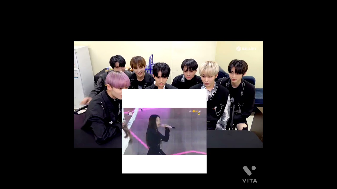 Enhypen reaction to blackpink as if it's your last performance at sma 2018