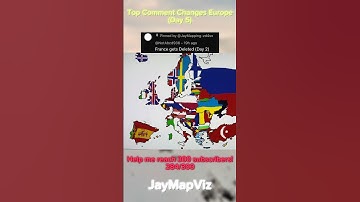 Top Comment Changes Europe (Day 5) #europe #map #mapping #youtubeshorts #fyp #funny #edit #mapper