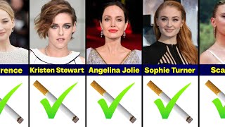 Hollywood Actresses Who Secretly Smoke Cigarettes