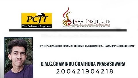 Web project task 6 | chathura prabashwara  | Java institute