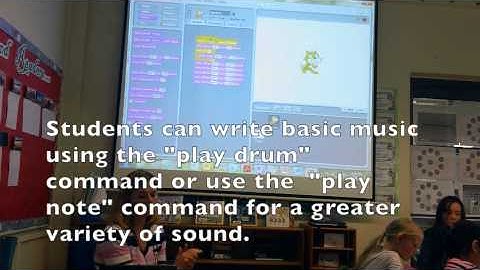 Creating music with Scratch