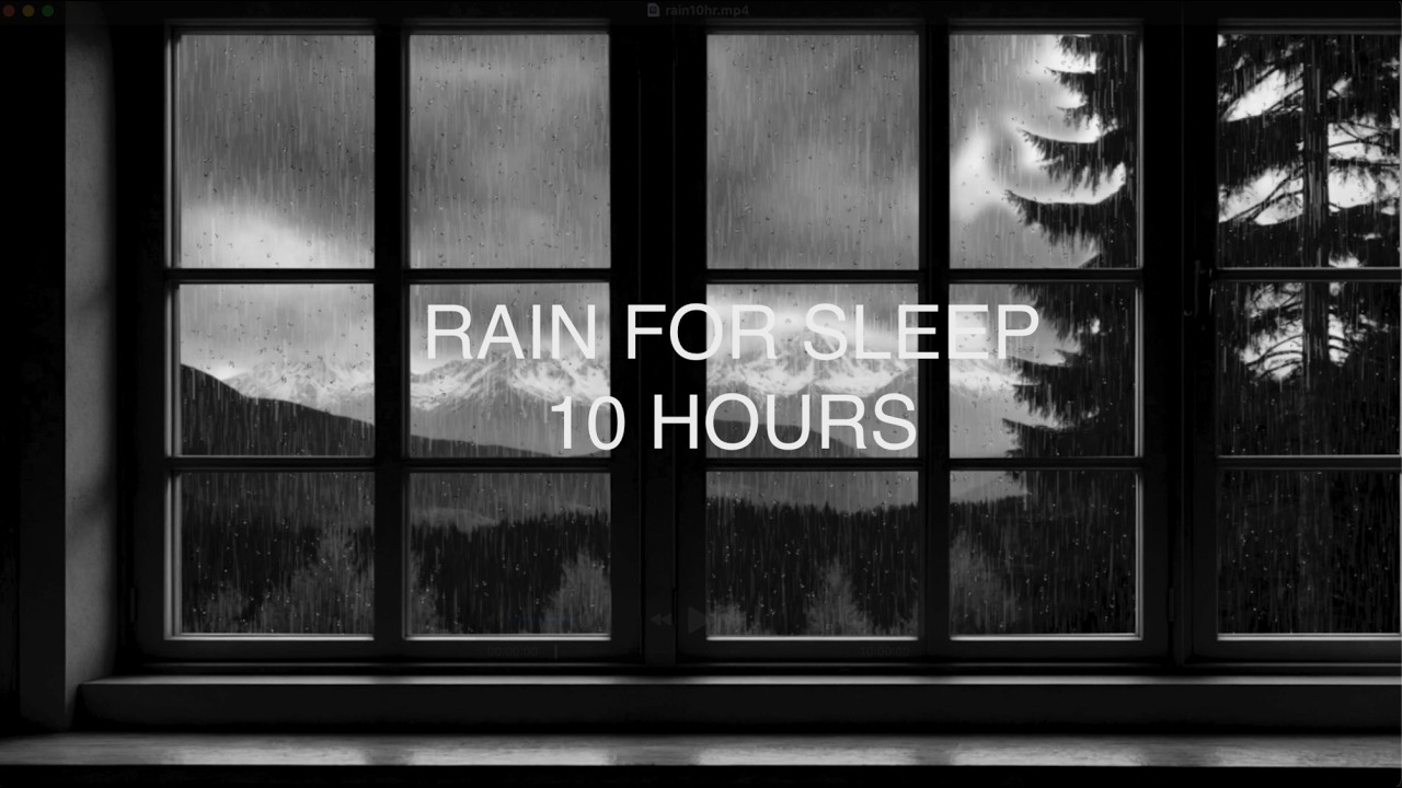 Heavy Rain Outside the Window & Soft Piano | Stop Overthinking & Fall Asleep 10 Hours